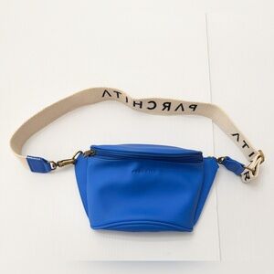 NWOT - PARCHITA Electric Blue Vegan Leather Crossbody Bag